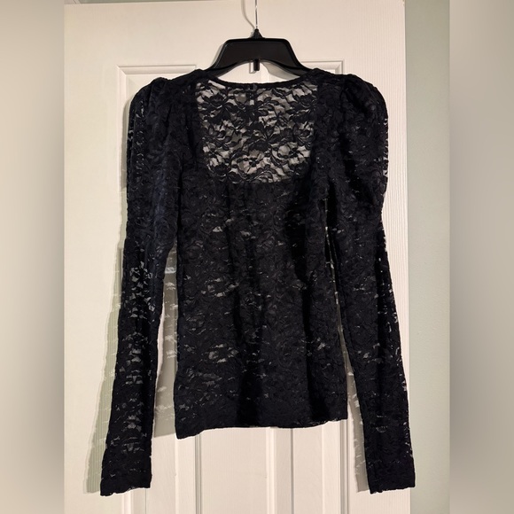 Anthropologie Black Lace Blouse - Picture 3 of 3
